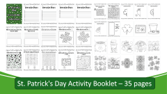 St. Patrick's Day Activity Booklet/ Early Finishers