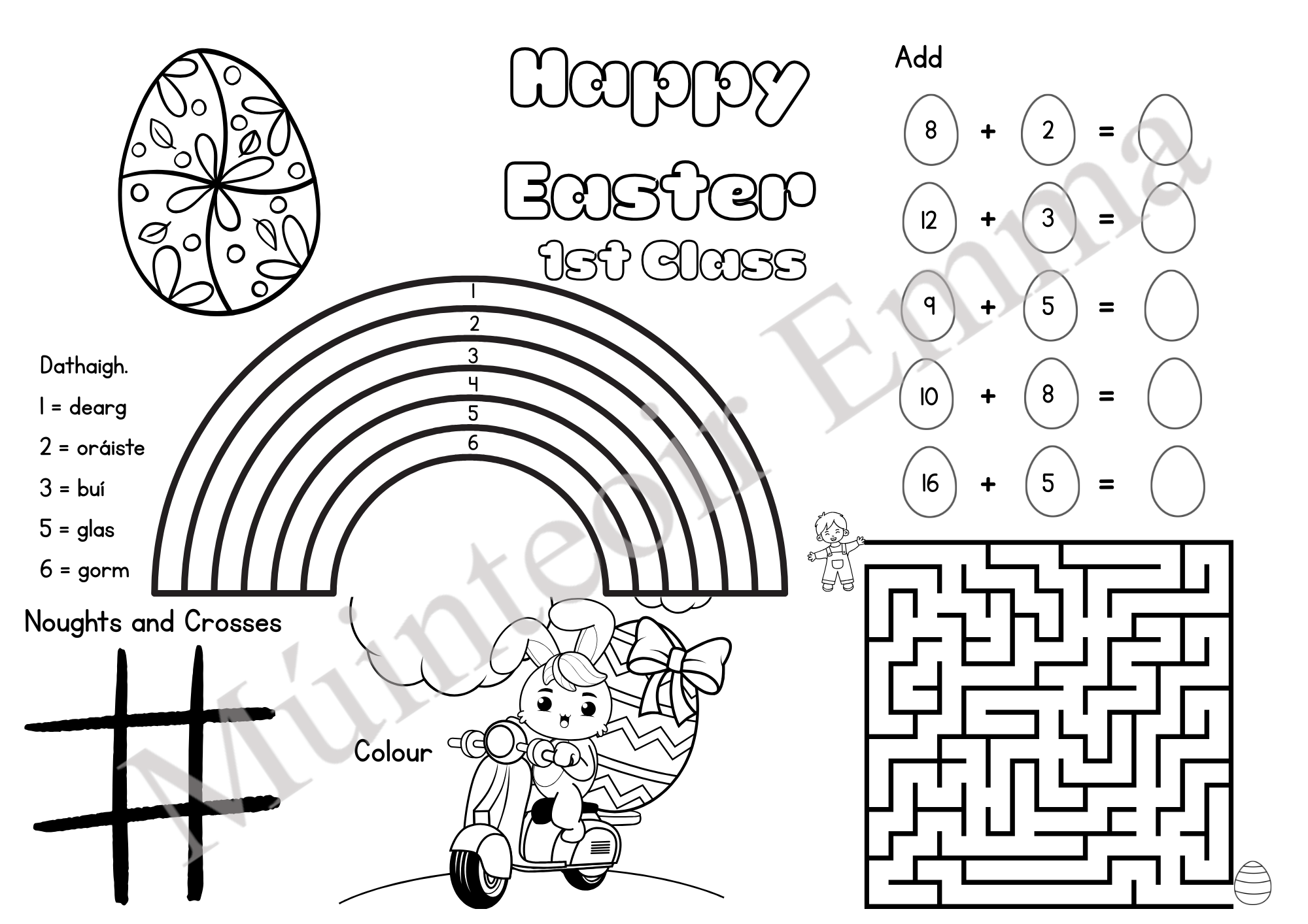 Mash > SET > Easter Activity Sheets - Juniors, Seniors and First