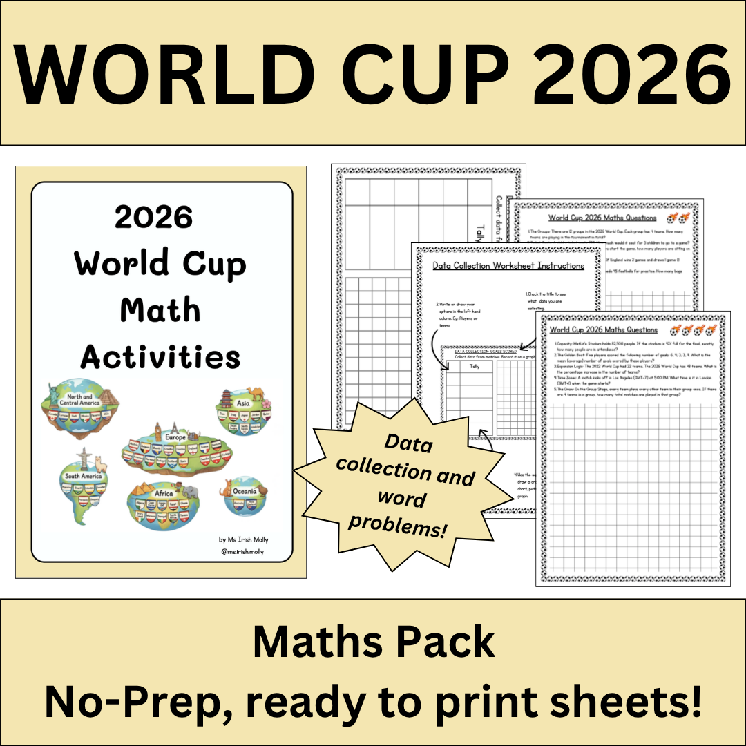 Mash > 1st / 2nd Class > World Cup 2026 Maths | Data Collection, Graphs ...