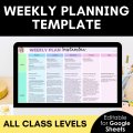 Mash > Back to School > Digital + Editable Weekly Planner Template