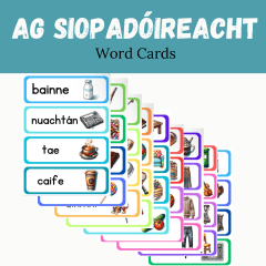 Ag Siopadóireacht- Word Cards