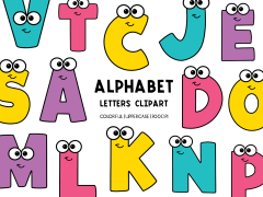 Alphabet Letters Colorful – Clipart