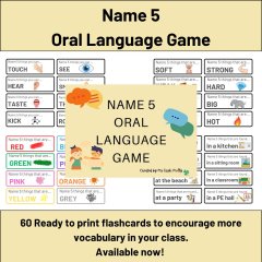 Name 5 - Oral Language Game