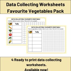 Data Collecting Worksheets - Favourite Vegetable Pack