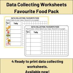 Data Collecting Worksheets - Favourite Food Pack