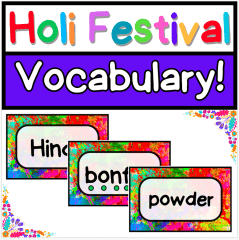 Holi Festival - Vocabulary Pack!