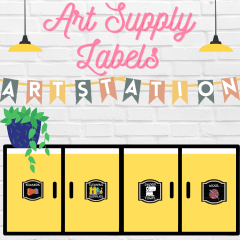 Art Supply Labels