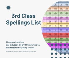 3rd Class Spelling List  (Full Year)