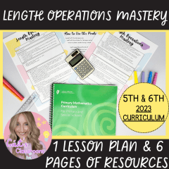 Length Operations Maths Lesson Plan│Worksheets & Game│Metric Units│5th/6th Class