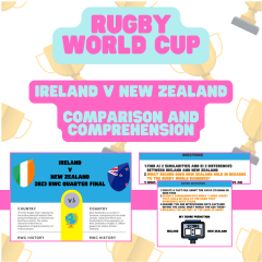 RWC - Ireland v New Zealand Quarter Final - Comparison and Comprehension