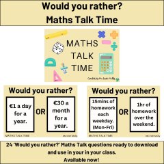 Would You Rather? - Maths Talk Time