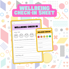 Wellbeing Student Check-In Sheet