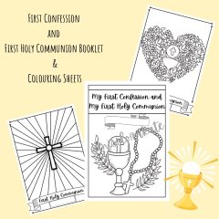 Confession and Communion Booklet and Colouring Pages