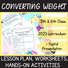 Metric System Conversions: Renaming Units of Weight Measurement 5th & 6th (1 Maths Lesson Plan & Activities/Resources)