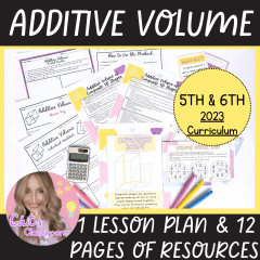 Additive Volume Maths Lesson Plan │Worksheets, Games, Guided Practice│5th/6th Class
