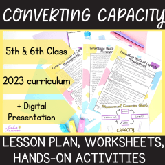 Converting Capacity Maths Lesson Plan│Hands-on Activities & Worksheets│5th/6th Class