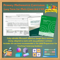 Primary Mathematics Curriculum Long Term Multi-Class Third & Fourth