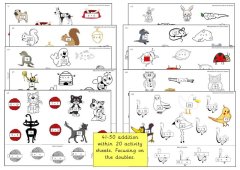 41-50 Addition within 20 Activity Sheets