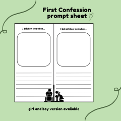 First Confession Prompt Sheet