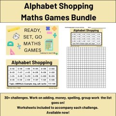 Alphabet Shopping - Ready, Set, Go Maths Games