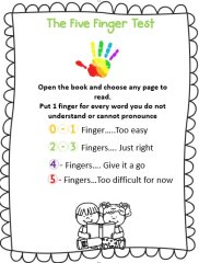 5 finger test cover page