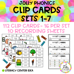 JOLLY PHONICS Clip cards (ALL SETS)