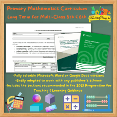 Primary Mathematics Curriculum Long Term Multi-Class Fifth & Sixth