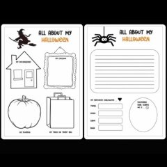 All About My Halloween Activity Sheet