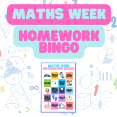 Maths Week - Homework Activity Bingo