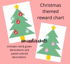 Christmas Themed Reward Chart