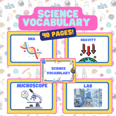 Science Vocabulary - 40 Display Posters!
