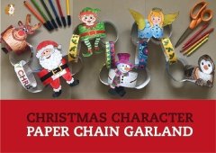 Christmas Character Paper Chain Garland
