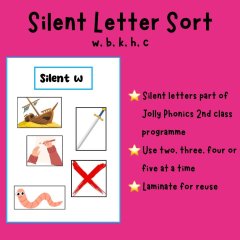 Silent Letter Sort - w,b,k,h,c