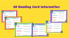 Accelerated Reading Card