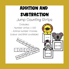 Addition and Subtraction Jump Counting Strips