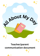 All About my Day (teacher/parent communication document)