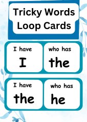 Tricky Words Loop Cards (All 72 words)