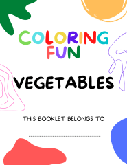 Coloring Fun Booklet on Vegetables