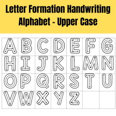 Letter Formation Handwriting Alphabet - Upper Case