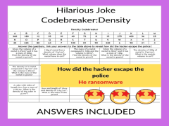Maths Joke Codebreaker-Density