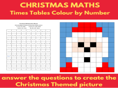 Christmas Maths-Colour By Number