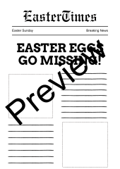 Easter Eggs Go Missing! Newspaper Article Activity