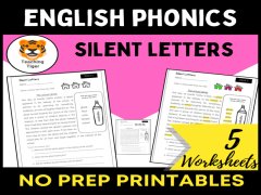 English Phonics-Silent Letters Reading Comprehension Pack