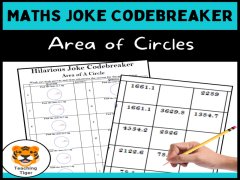 Maths Joke Codebreaker-Areas of Circles