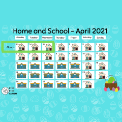 Copy of Home and School Visual Calendar April 2021