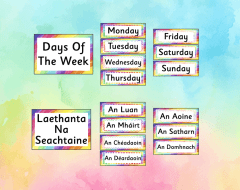 Days Of The Week Classroom Display - Laethanta Na Seachtaine