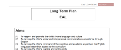 EAL Long Term Plan