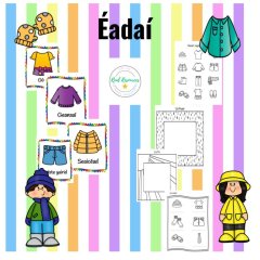 Éadaí Display bundle & header with 3 Activity Sheets