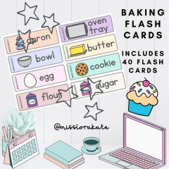 Baking Flash Cards Visual
