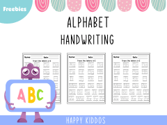 FREE Alphabet Handwriting Worksheets 3